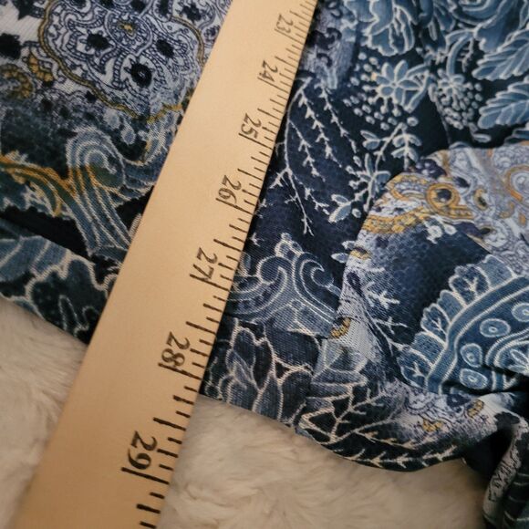 Avenue Womens Top Size 26/28 4X Boho Blue Embellished - Picture 6 of 7